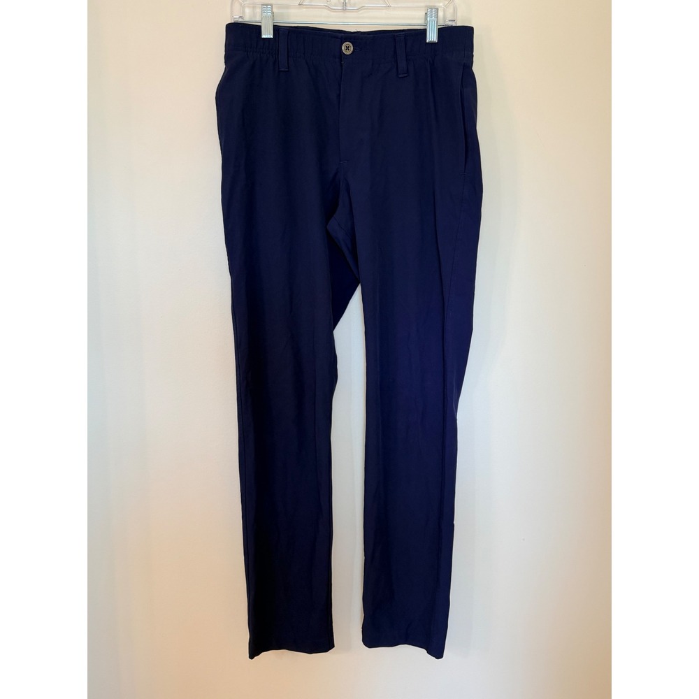 Under Armour Mens Performance Golf Pants Navy Blue Stretch Straight Leg 32x32